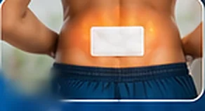 Patch glowing warm on the back