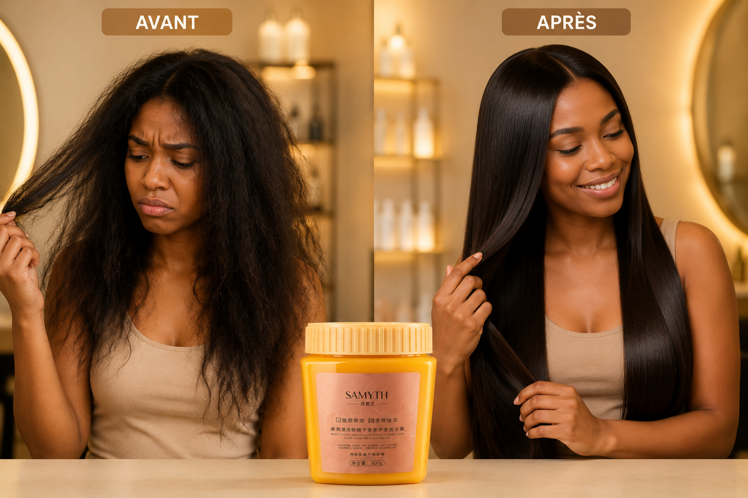 Avant et après le soin SAMYTH